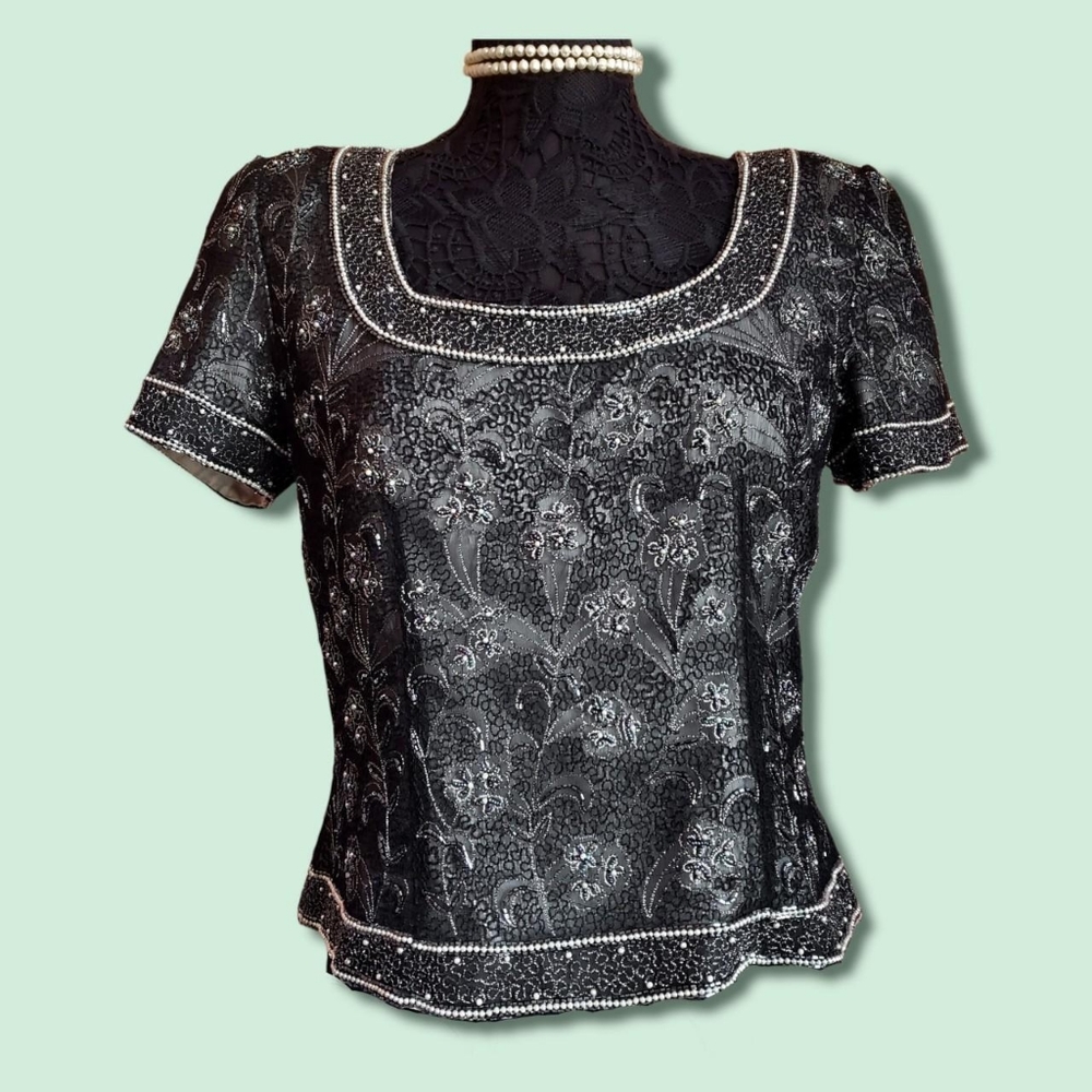 Silk Beaded Blouse
